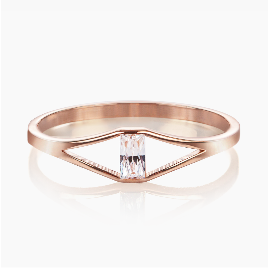 anillo de oro 18k con diamantes deco diamond