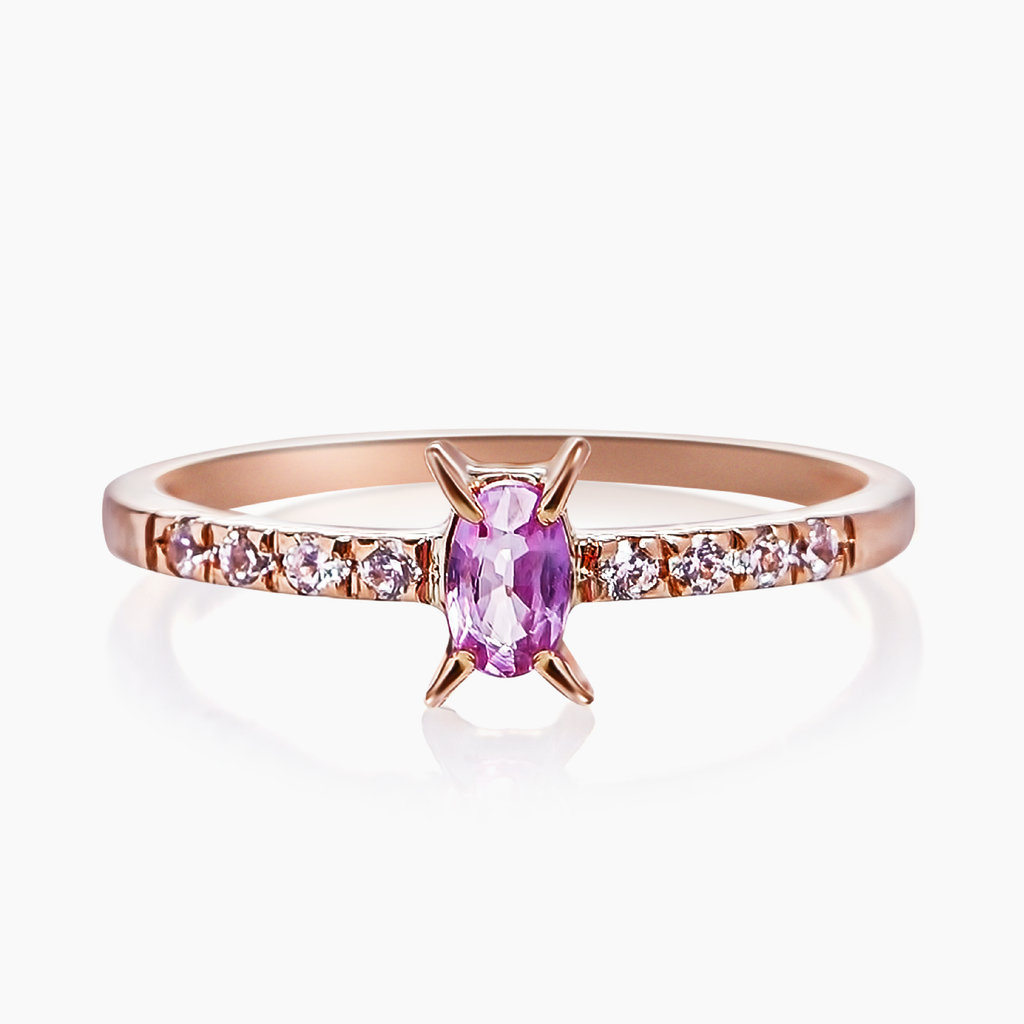 anillo de oro 18k aura diamond