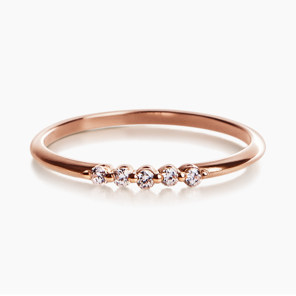 anillo de oro 18k con diamantes belle diamond