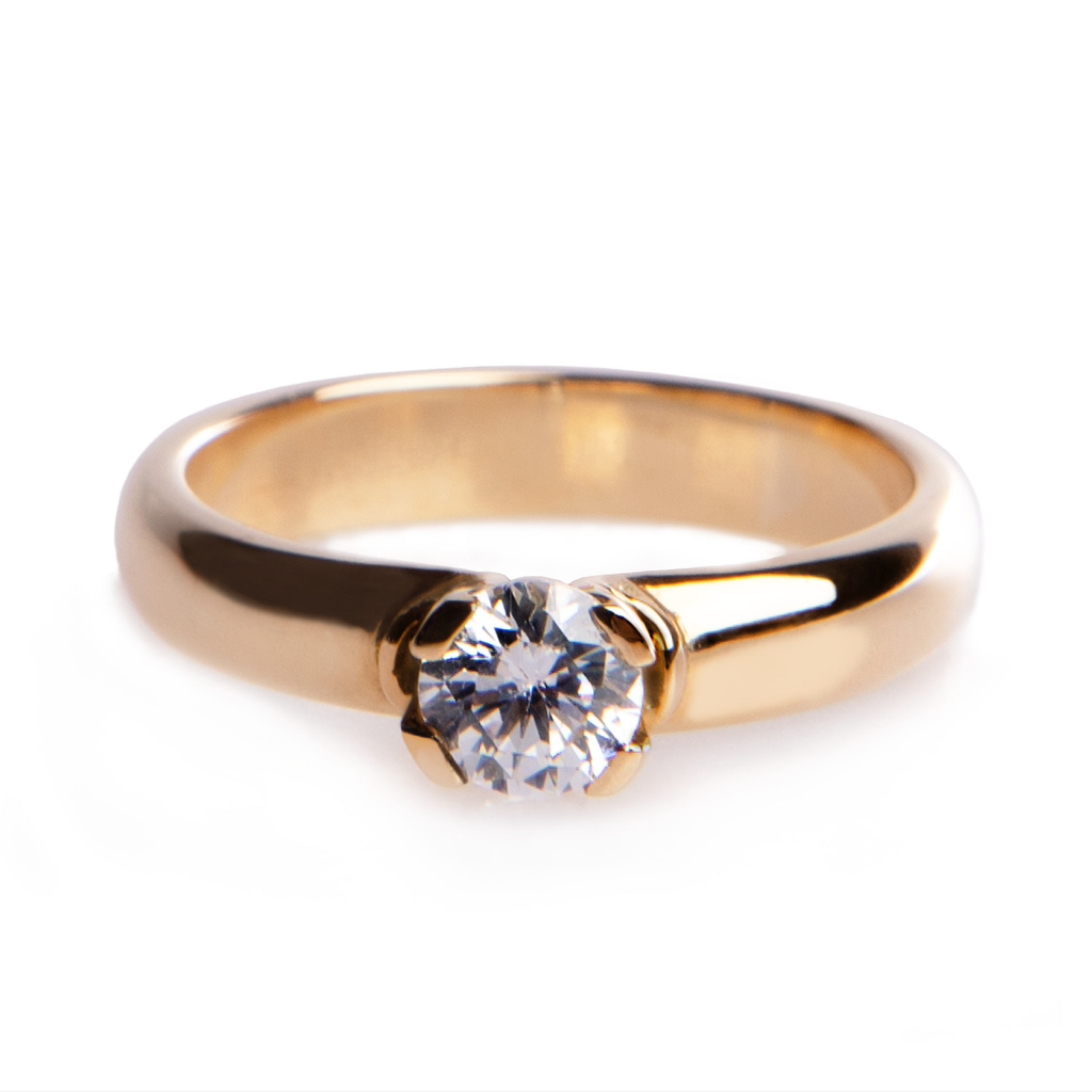 anillo de oro 18k calidia