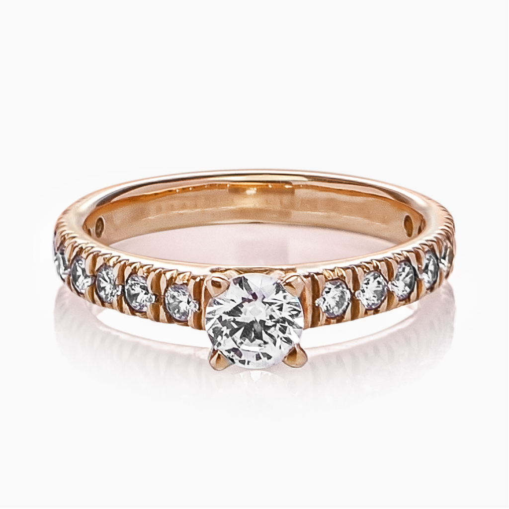 anillo de oro 18k con diamante hera diamond