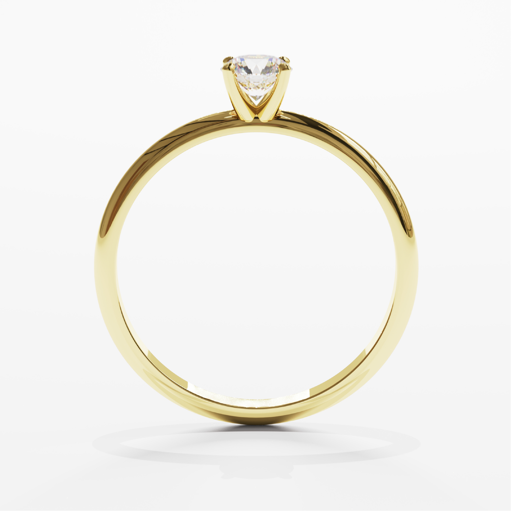 anillo de oro 18k con diamante acilia antique diamond
