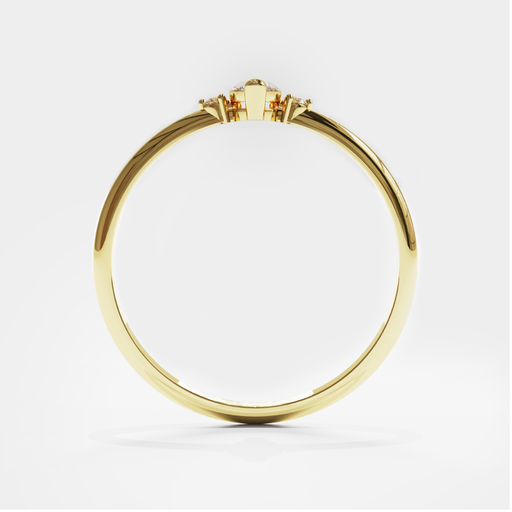 anillo de oro 18k berenices