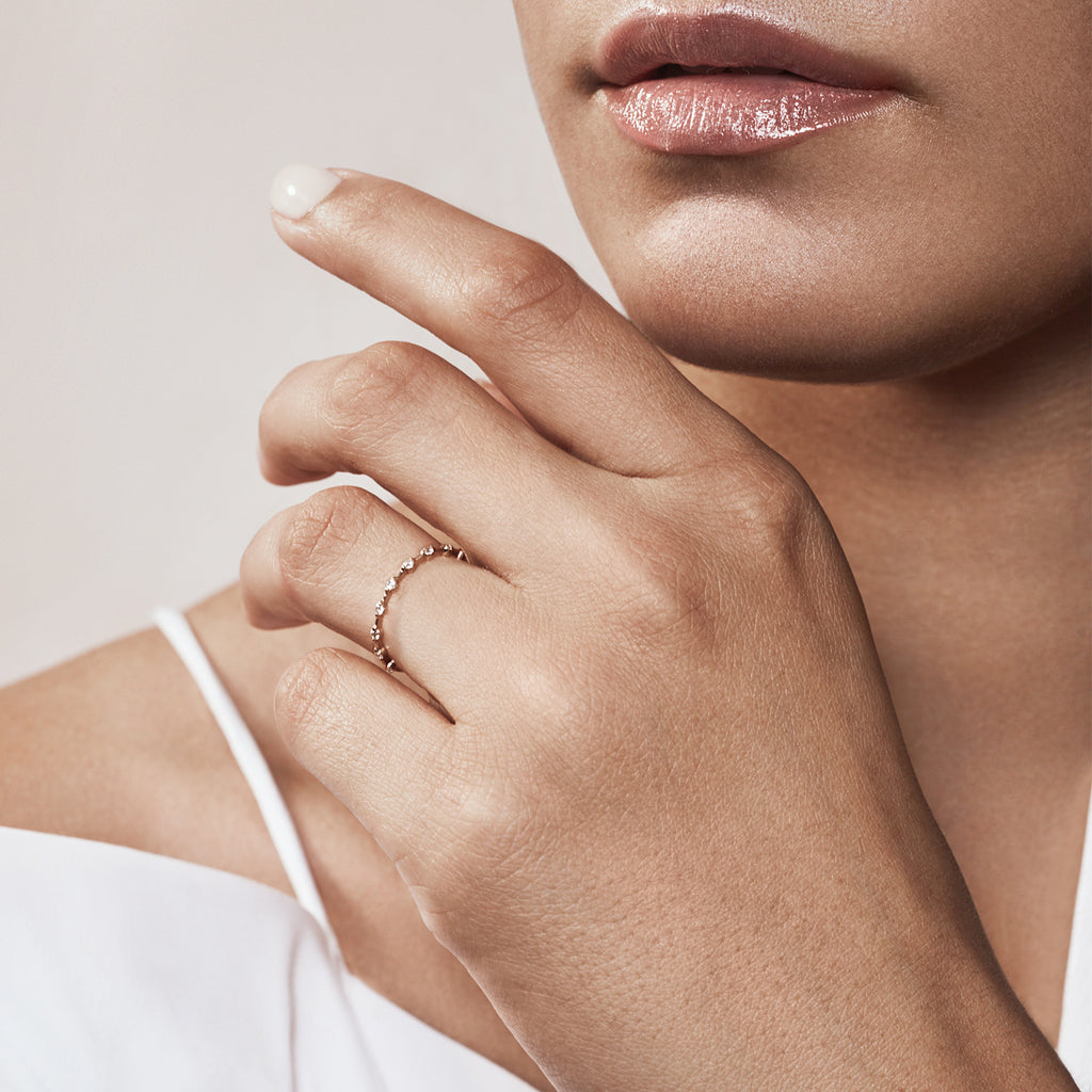anillo de oro 18k con diamante hydra diamond