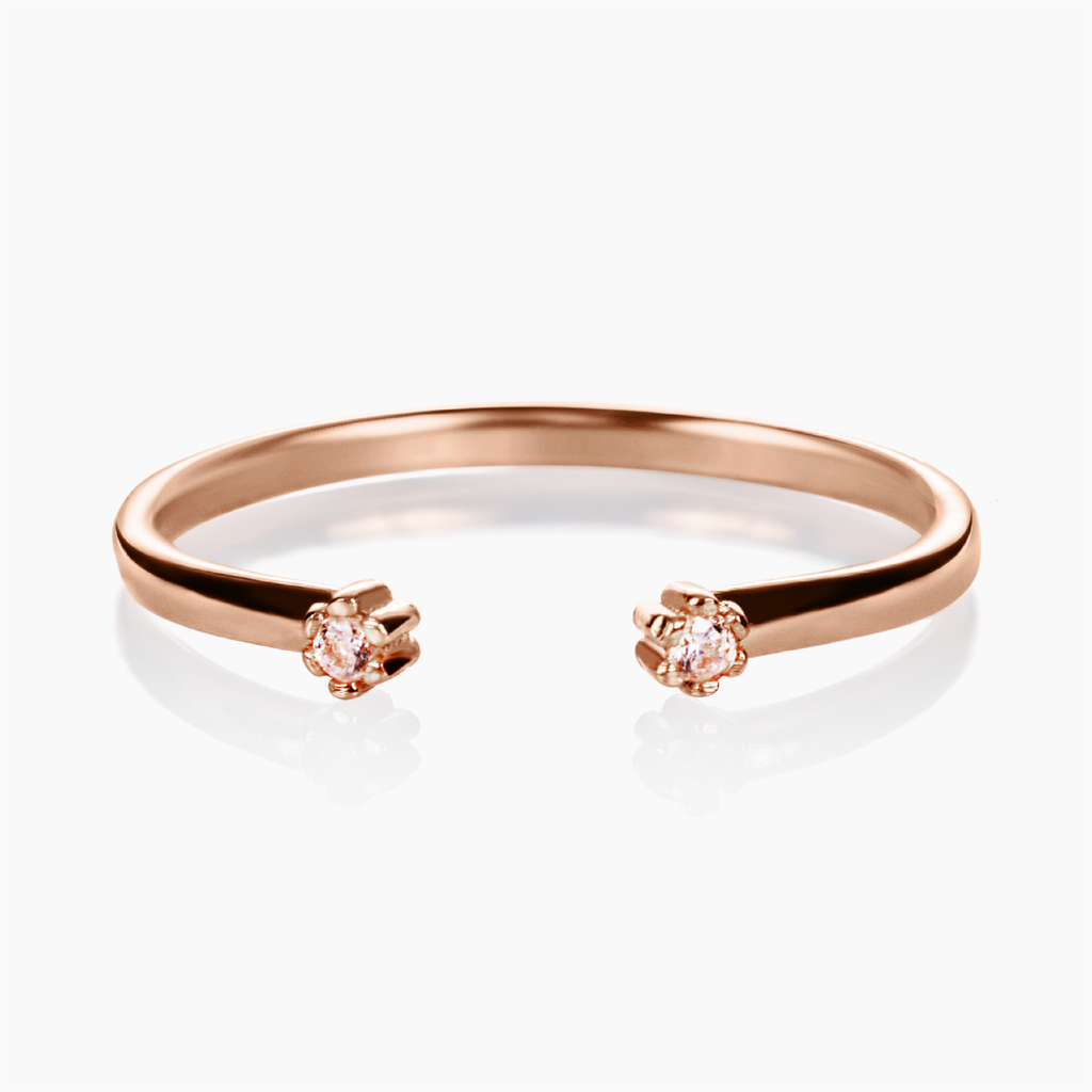 anillo de oro 18k con diamantes ayra diamond