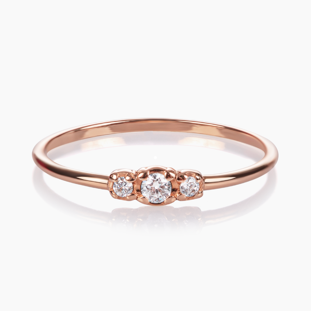 anillo de oro 18k con diamante izar diamond