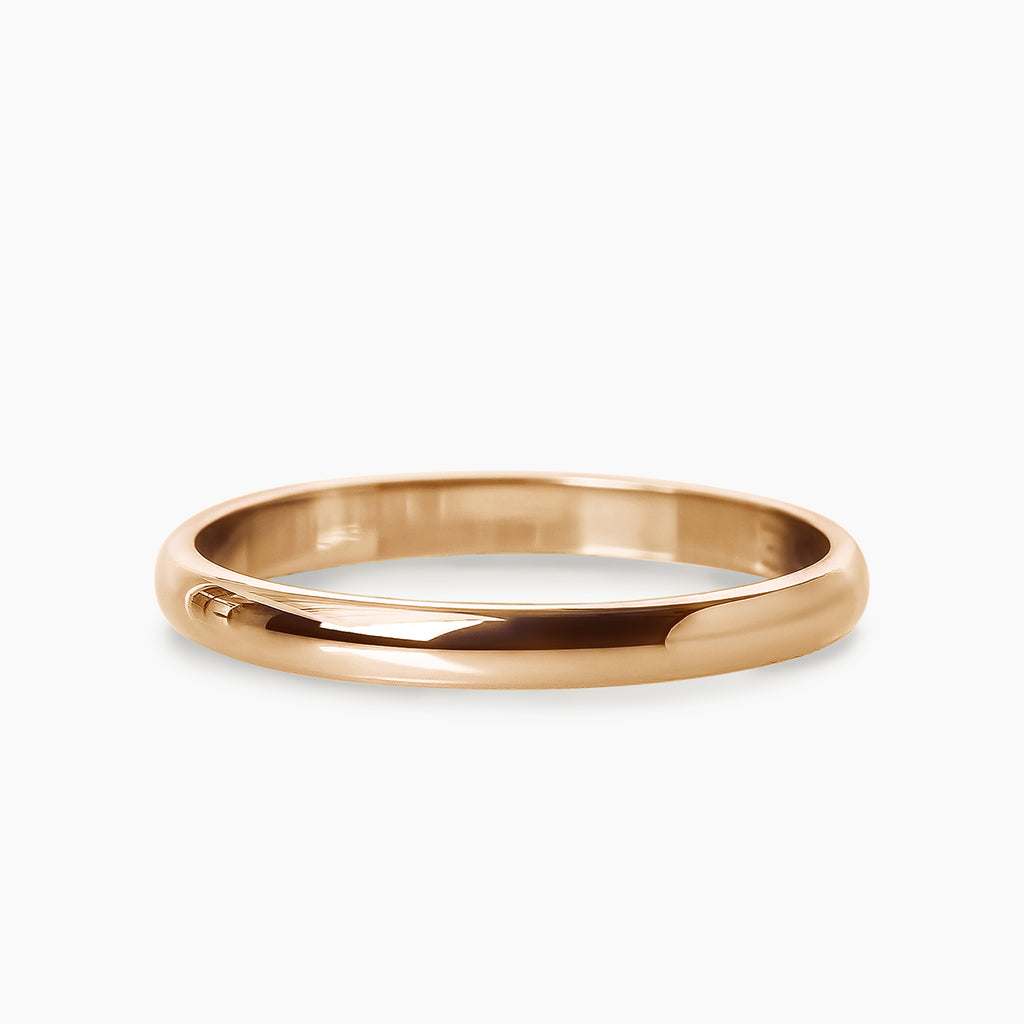 alianza de oro de 18k media caña Venezia Piccola