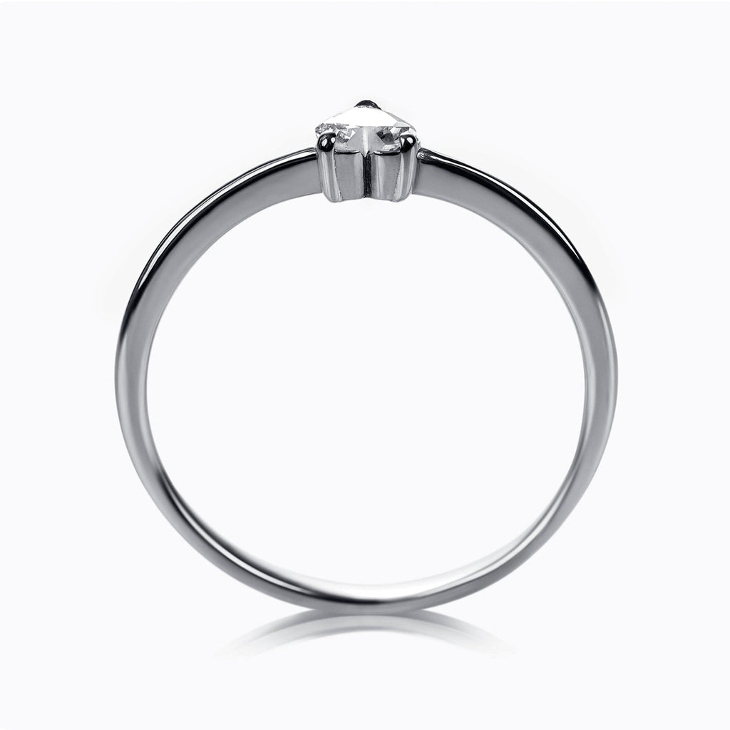 anillo de oro 18k con diamante cuore diamond