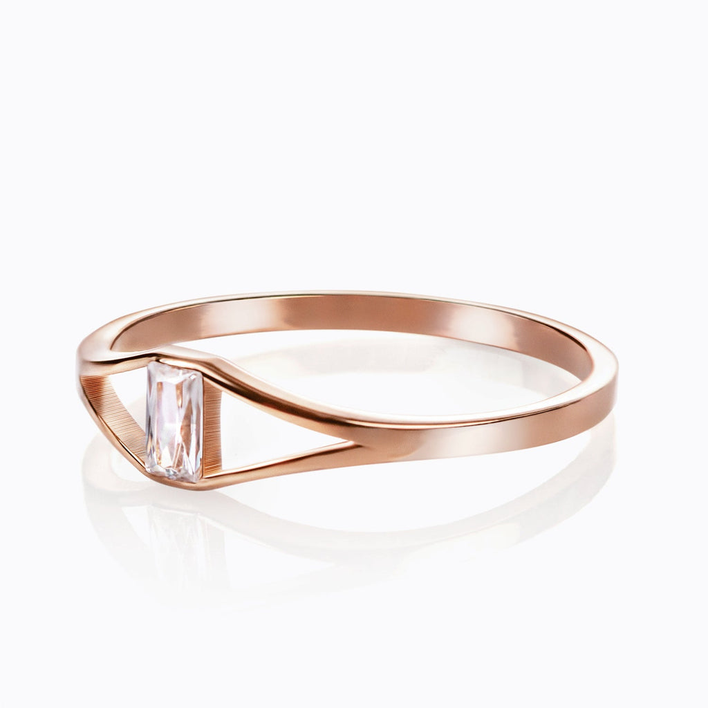 anillo de oro 18k con diamante deco diamond