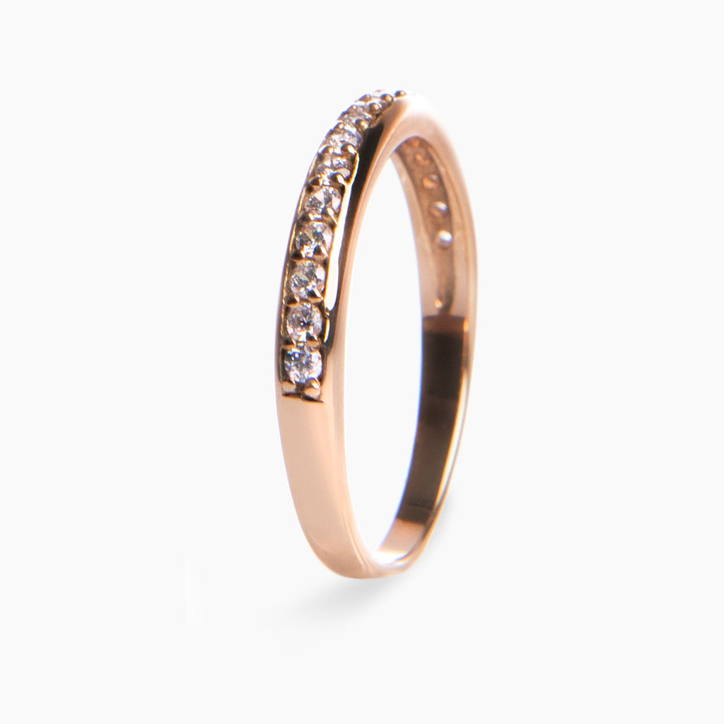 anillo de oro 18k con piedras de diamante Nuit