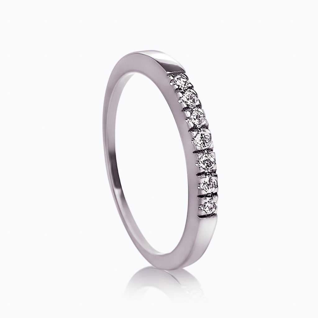 anillo de oro 18k con piedras de diamante natural York