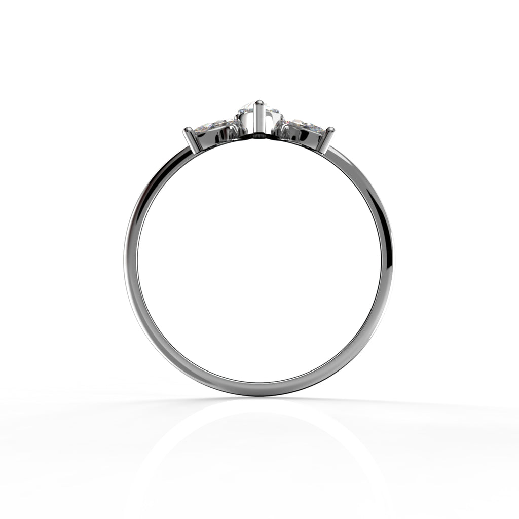 anillo en oro 18k con diamante loira thin diamond