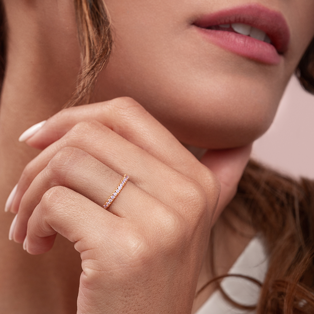 anillo de oro 18k con diamante amour diamond