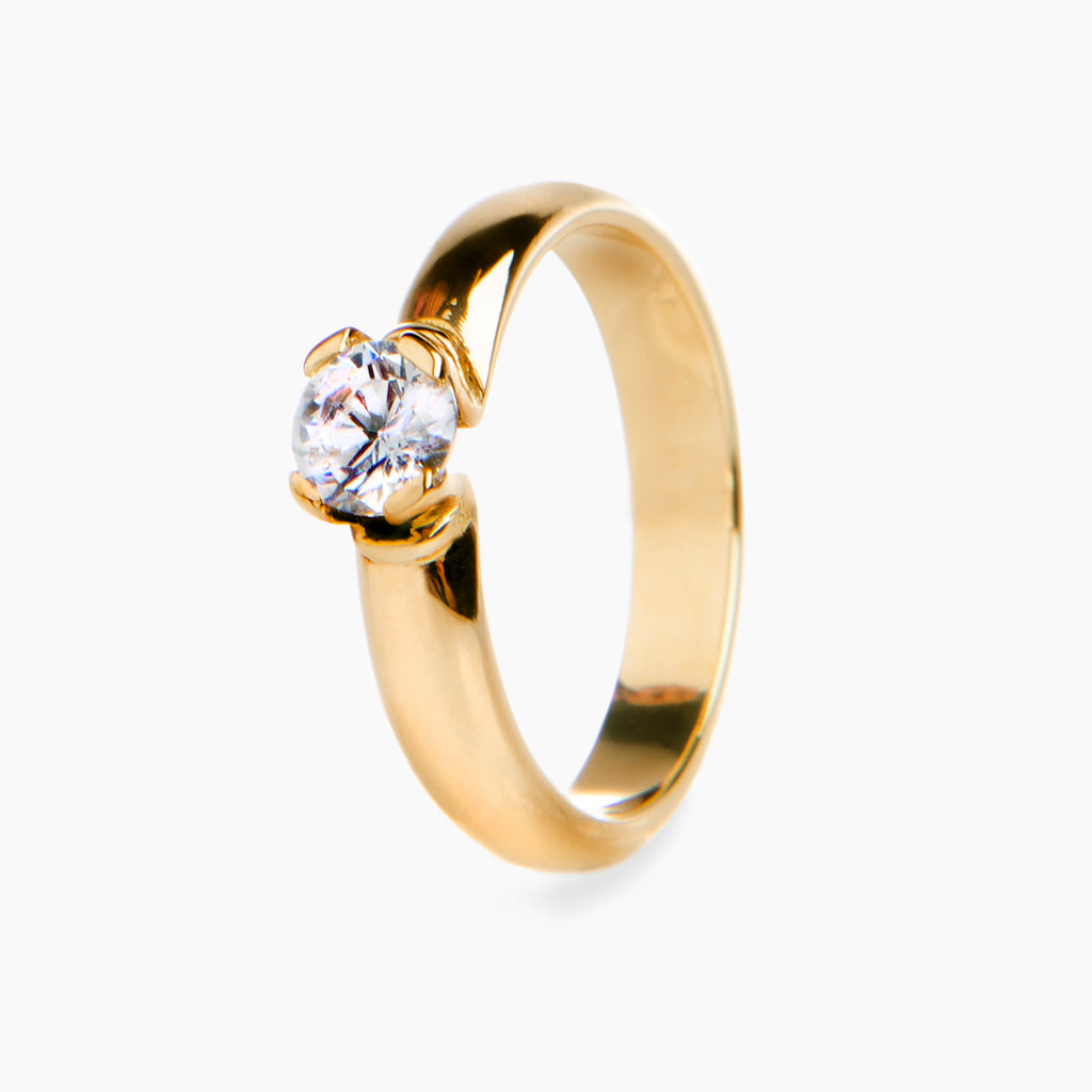 anillo de oro 18k calidia