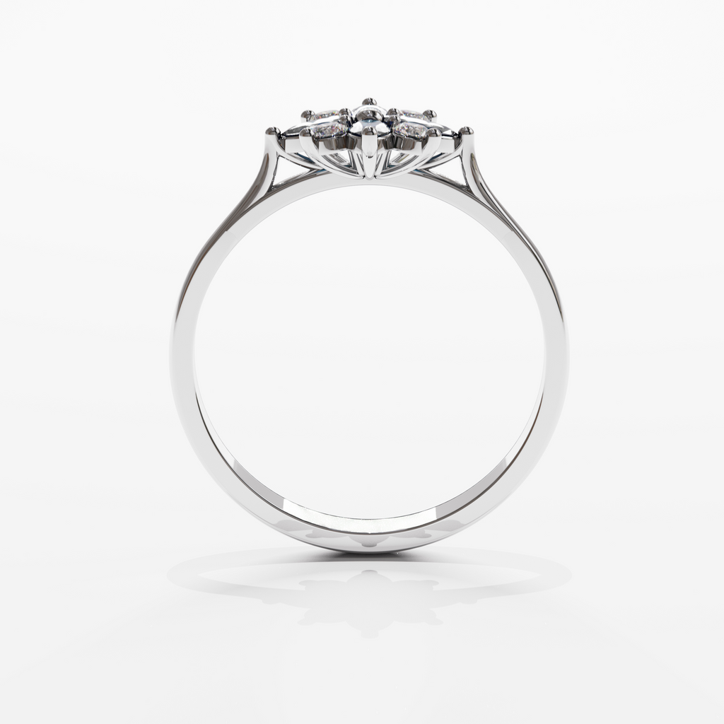 anillo en oro 18k con piedras diamante y zafiro edel diamond