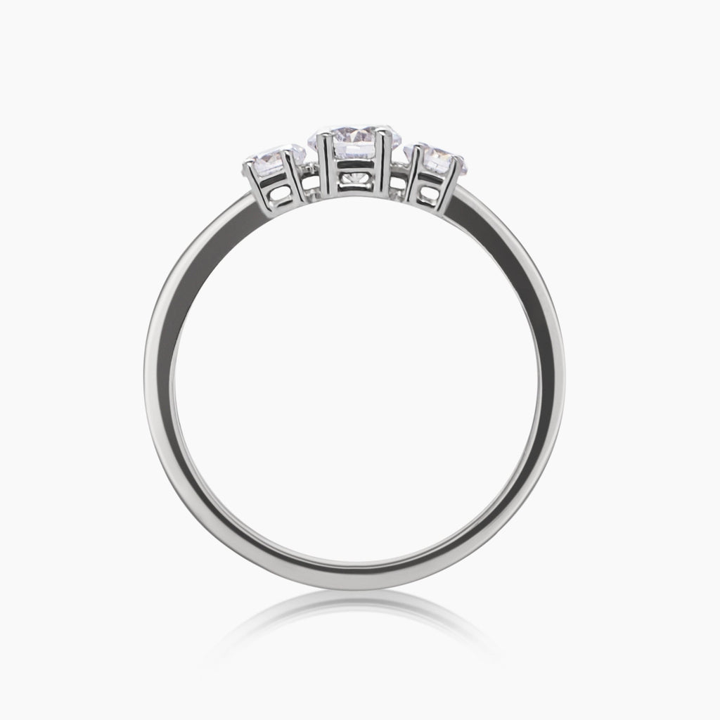 anillo en oro 18k con diamantes iris diamond